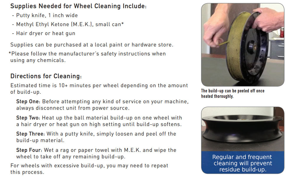 Cleaning the Wheels on the Hack Attack and Junior Hack Attack
