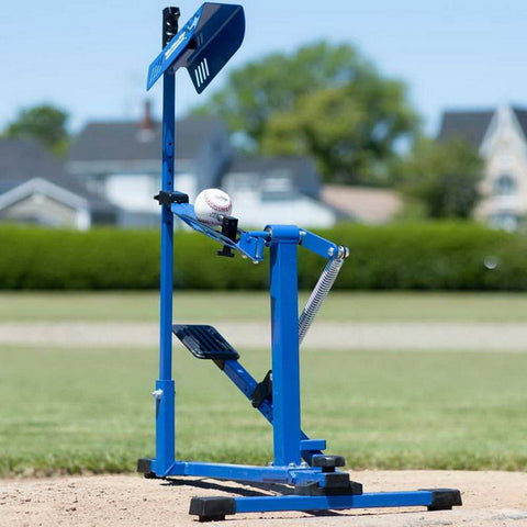 The Louisville Slugger Blue Flame Pitching Machine